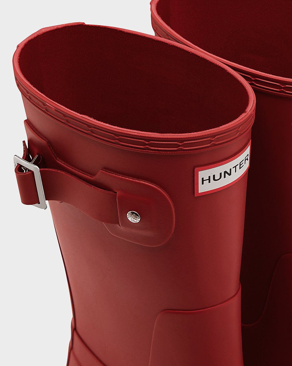 Mens Hunter Original - Short Rain Boots Red - 2879-MCZNF